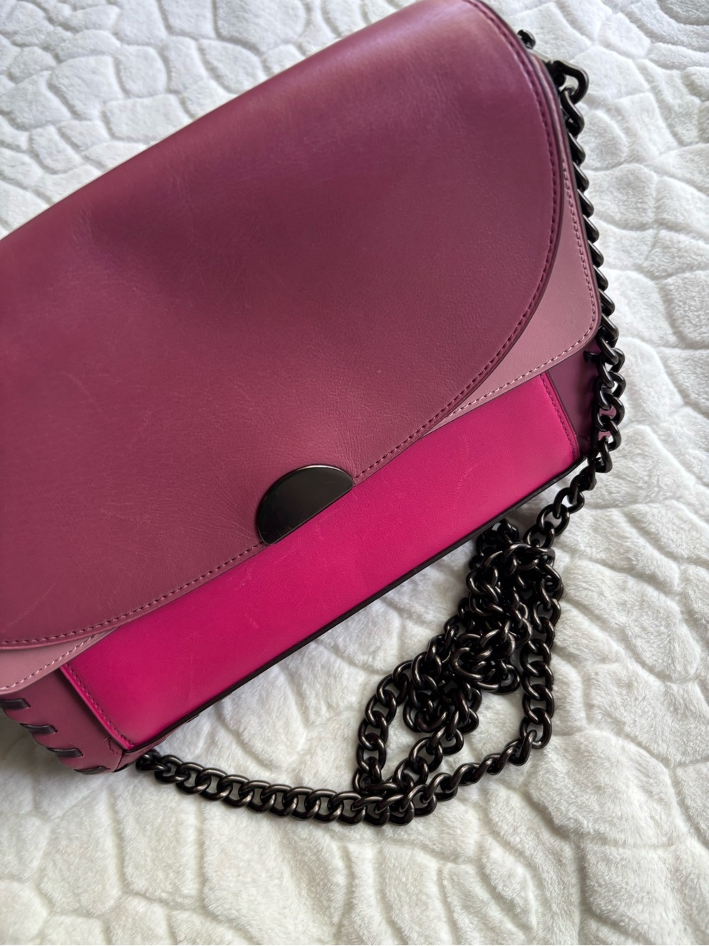 Coach Dreamer Shoulder Bag In Colorblock With Whipstitch NO HANGTAG NO STRAP - Picture 5 of 16
